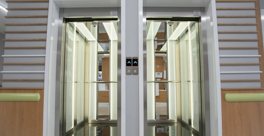 Hospital elevator view 2